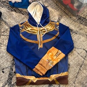 Superhero Costume Hoodie - Blue and Gold